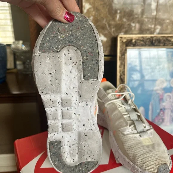 Nike Crater Impact Sneakers Women’s 7.5 Cream Sustainable Running Shoes - Picture 5 of 8